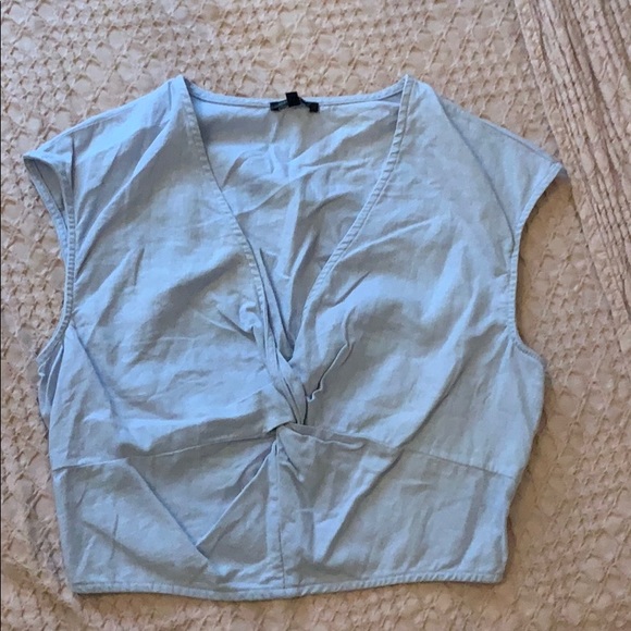 Blue crop top - Picture 1 of 2